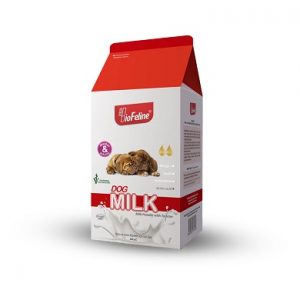 شیر خشک بچه سگ به همراه شیشه شیر برند بایوفلاین وزن 200 گرم Biofeline