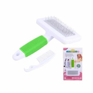 برس همراه با شانه بزرگ برند PETGROOMING رنگ سبز
