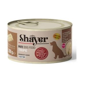 کنسرو غذای سگ شایر با طعم سیرابی Shayer Tripe وزن 200 گرم