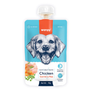 پودینگ سگ ونپی طعم مرغ و هویج 90 گرم Wanpy Dog Chicken & Carrot