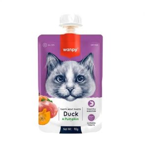 پودینگ گربه ونپی با طعم اردک و هویج Wanpy with duck & carrot وزن ۹۰ گرم