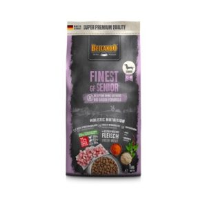 غذای خشک سگ های بالغ نژادهای کوچک و متوسط با حساسیت به غلات 4 کیلویی belcondo finest gf senior