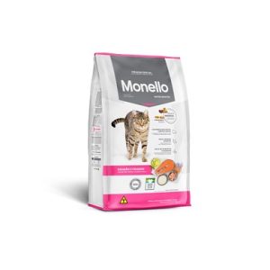 غذای خشک گربه مونلو میکس با طعم ماهی سالمون و مرغ Monello Mix Salmon & Chicken وزن 7 کیلوگرم