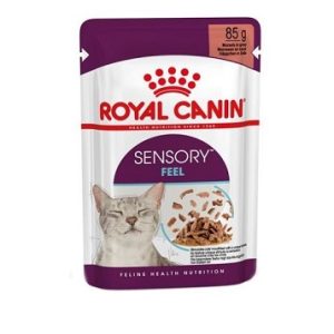 پوچ مخصوص گربه های حساس به مزه غذا رویال کنین سنسوری 85 گرمی ROYAL CANIN SENSORY feel