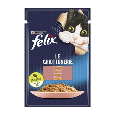 پوچ گربه فلیکس با طعم ماهی سالمون در ژله Felix Appetizing pieces Salmon in Jelly وزن 85 گرم پوچ گربه فلیکس با طعم ماهی سالمون در ژله Felix Appetizing pieces Salmon in Jelly وزن 85 گرم