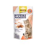 اسنک تشویقی گربه جیم کت با طعم سالمون GimCat Nutri Pockets Salmon وزن 60 گرم