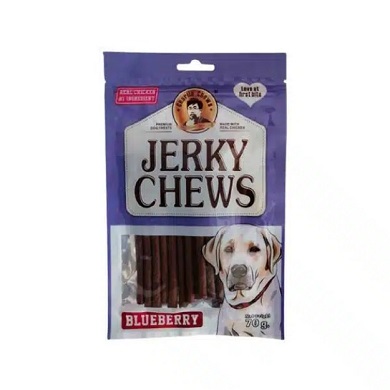تشویقی سگ جرکی طعم بلوبری حجم 70 گرم jerky chews bluberry تشویقی سگ جرکی طعم بلوبری حجم 70 گرم jerky chews bluberry