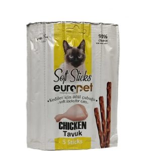 تشویقی مدادی گربه برند یوروپت با طعم مرغ Europet CHICKEN