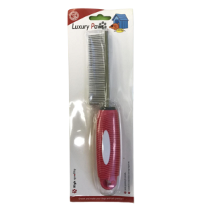 شانه گره بازکن یکطرفه سگ و گربه برند PET BRUSH سایز بزرگ
