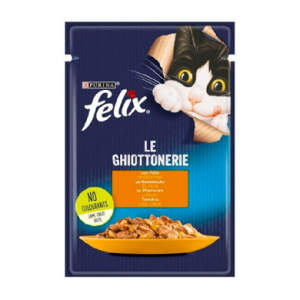پوچ گربه فليکس با طعم مرغ Felix Chicken وزن 85 گرم
