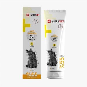 خمير مالت گربه supravet anti hairball malt paste