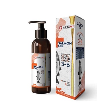 روغن امگا سگ و گربه supravet salmon oil روغن امگا سگ و گربه supravet salmon oil