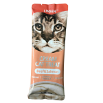 بستنی گربه یو اس پت طعم گوشت گاو و ماهی سالامون 55گرم US PET BEEF & SALMON