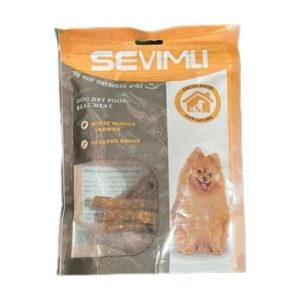تشويقي مدادي نرم گوشت گاومخصوص سگ برند SEVIMLI